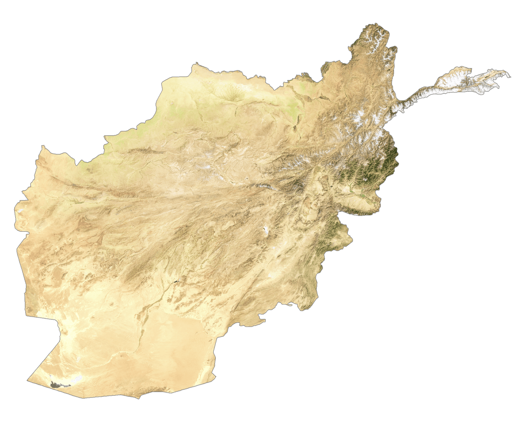 Bản đồ vệ tinh Afghanistan