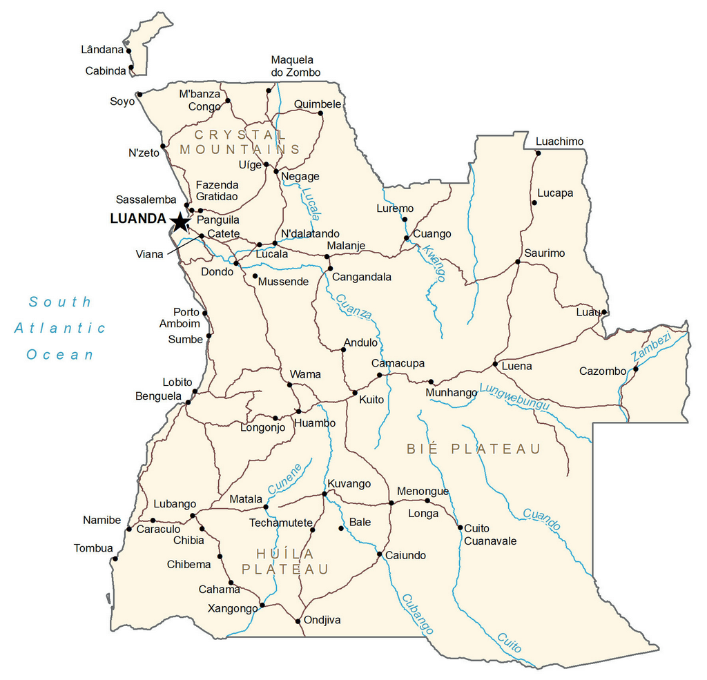 Angola Map