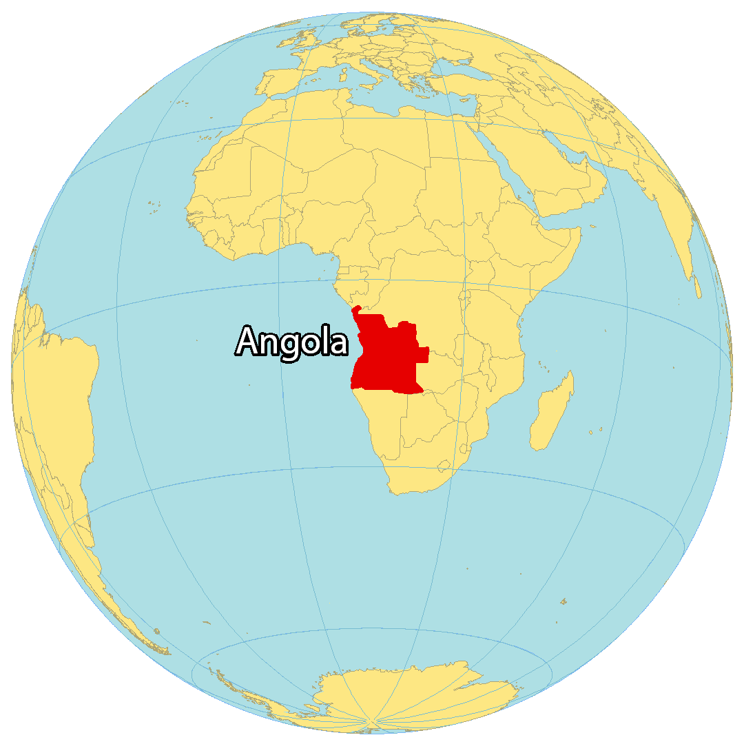 Location Map of Angola. Source: gisgeography.com