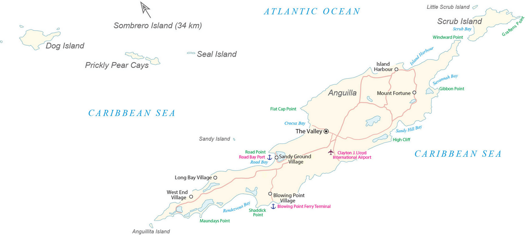 Bản đồ Anguilla