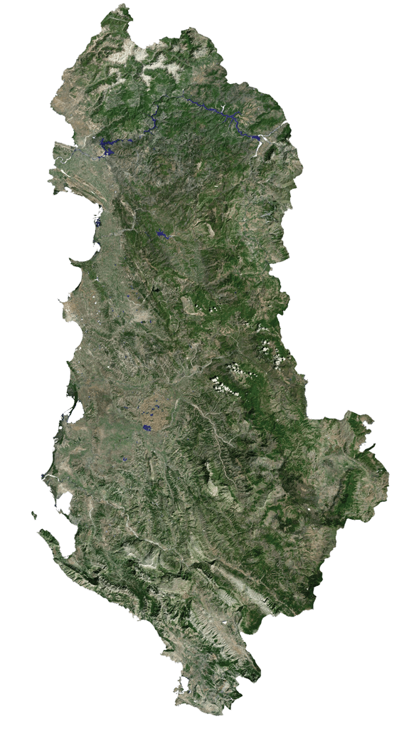 Albania Bản đồ vệ tinh