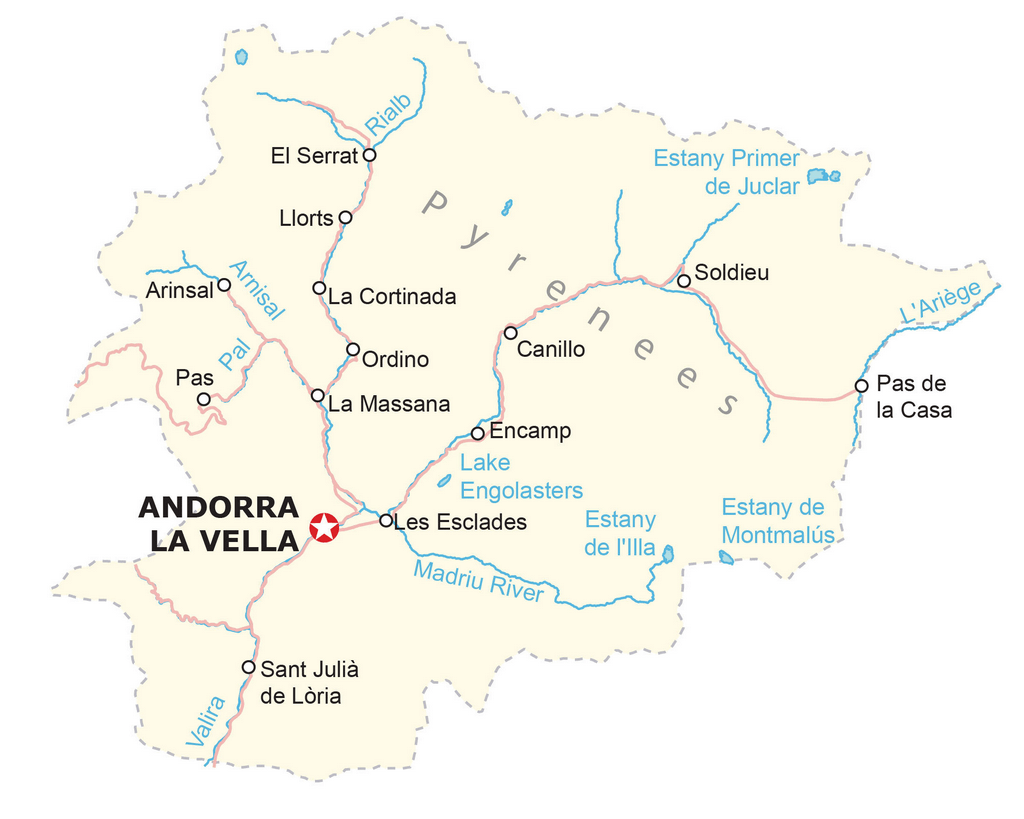 Bản đồ Andorra