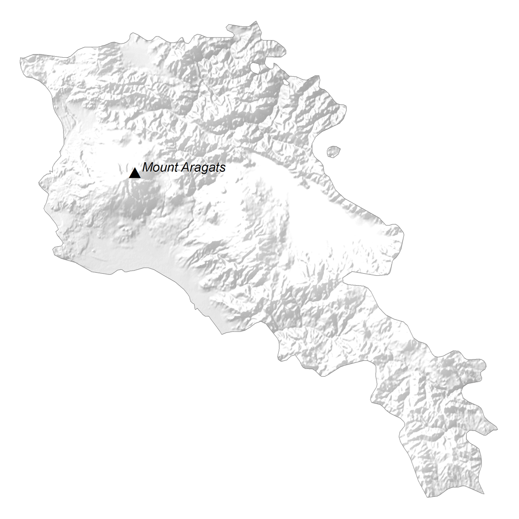 Bản đồ độ cao Armenia