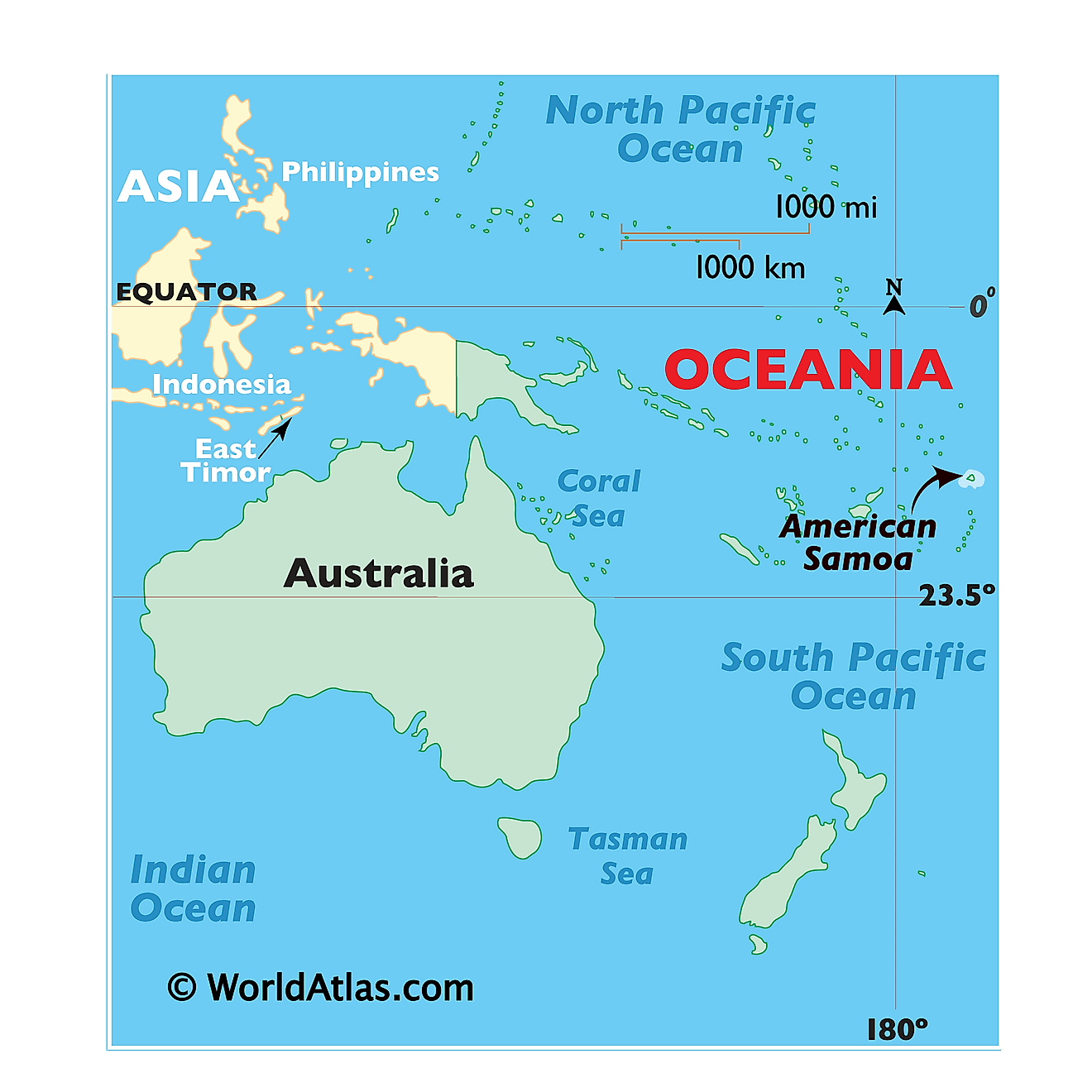 Samoa thuộc Mỹ ở đâu?