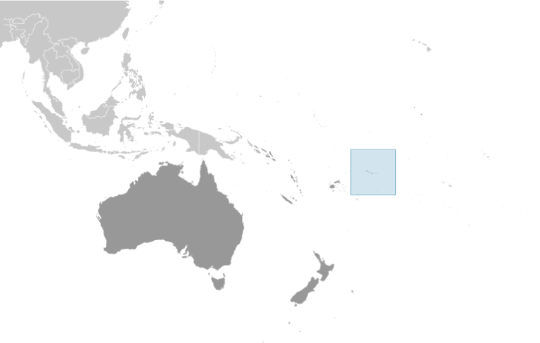 Bản đồ vị trí Samoa thuộc Mỹ (American Samoa)