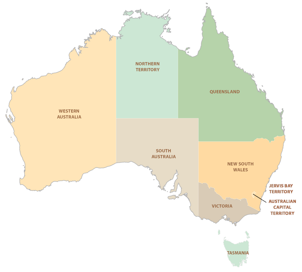 Bản đồ Lãnh thổ Úc