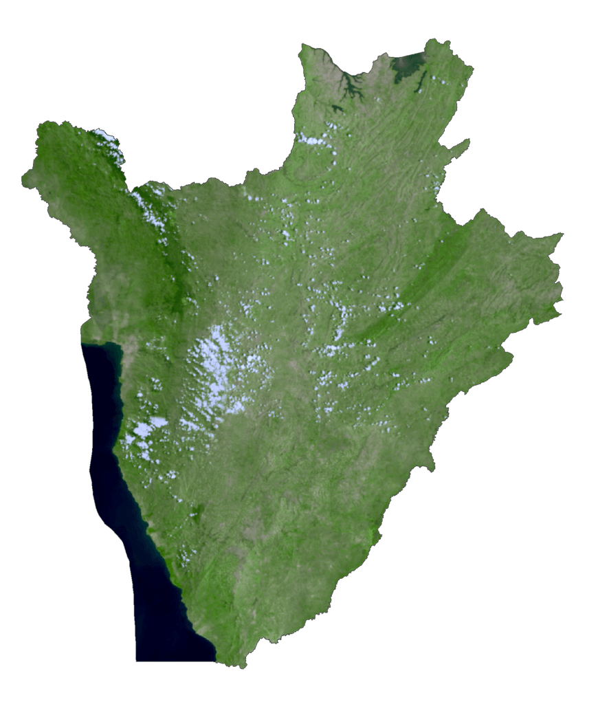 Burundi Satellite Map