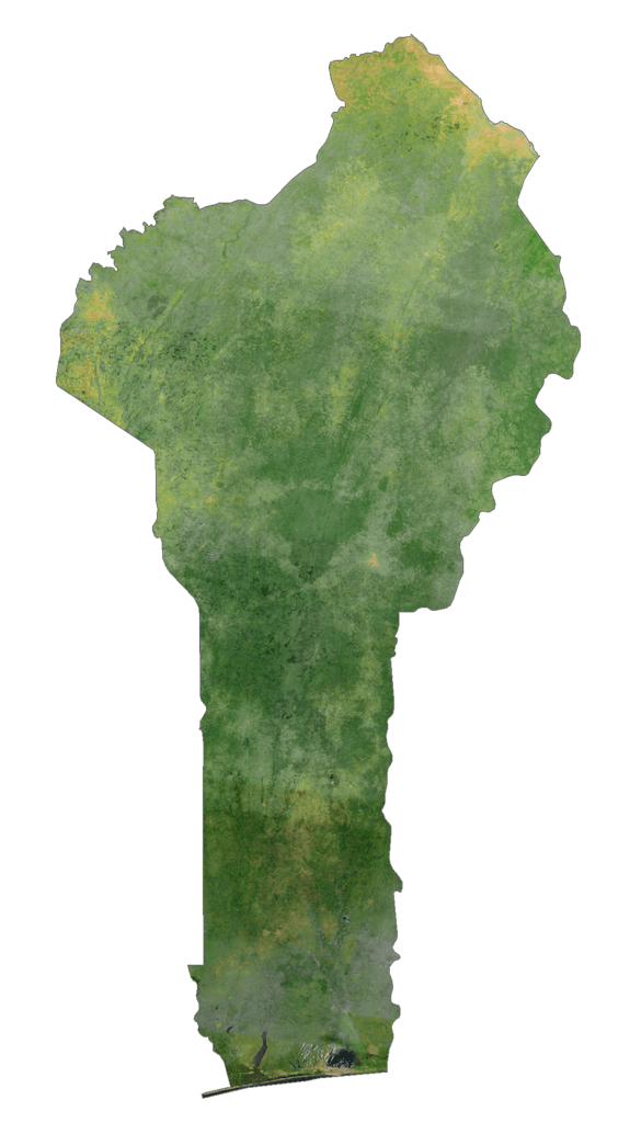Bản đồ vệ tinh Bénin