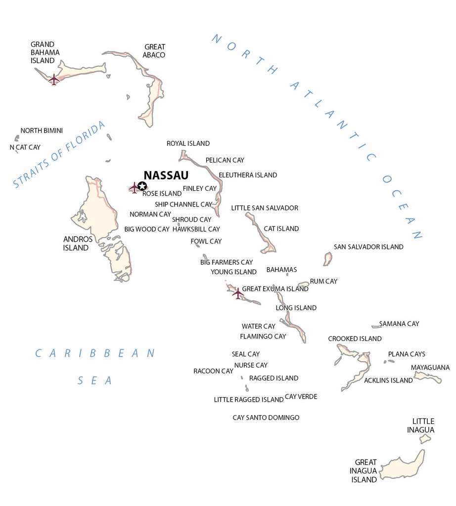 Bản đồ Bahamas