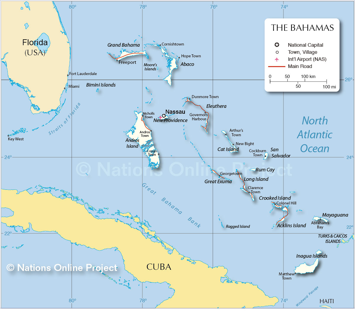Багамские острова северная америка. Нассау Багамские острова на карте. Багамы на карте политической.