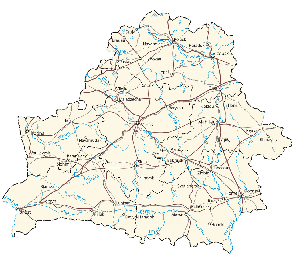 Bản đồ Belarus