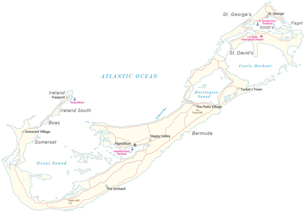 Bản đồ Bermuda