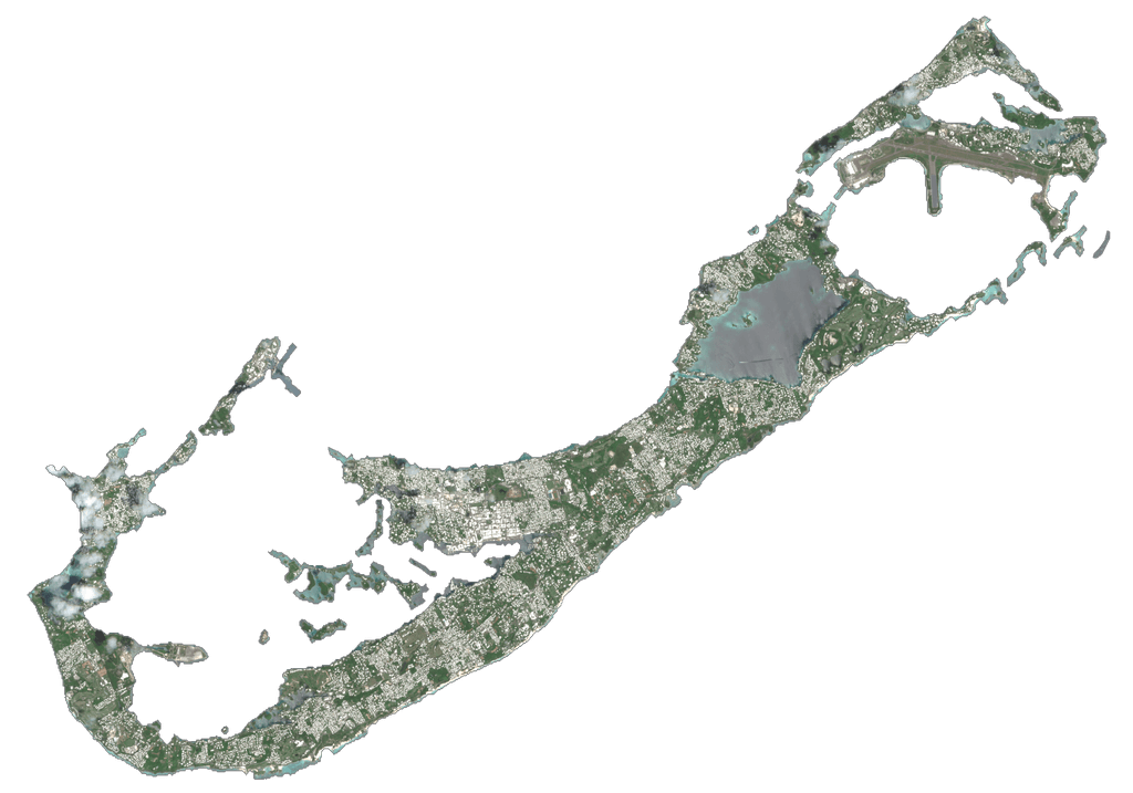 Bản đồ vệ tinh Bermuda