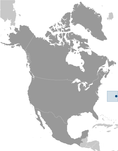 Bản đồ vị trí của Bermuda