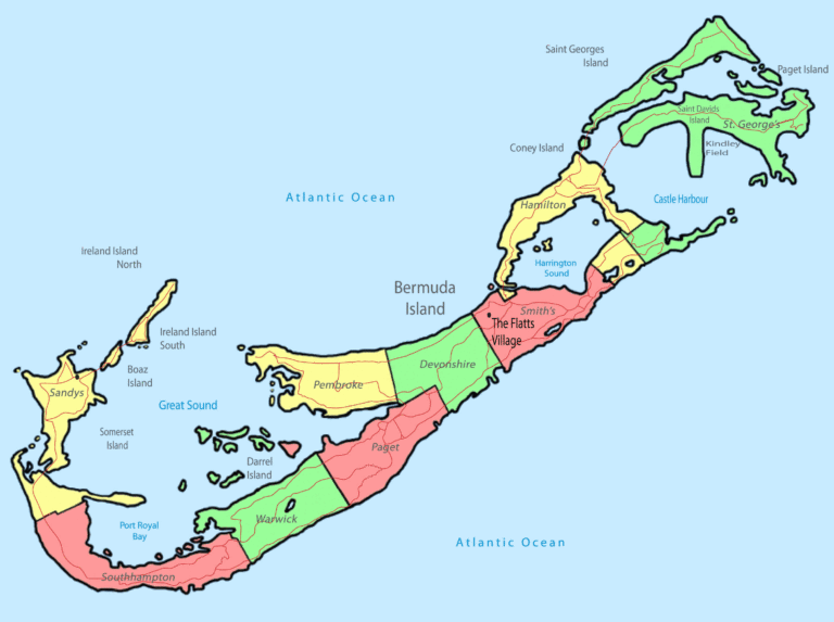Bản đồ hành chính Bermuda khổ lớn
