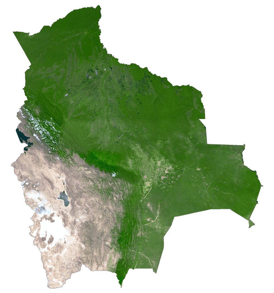 Bản đồ vệ tinh Bôlivia