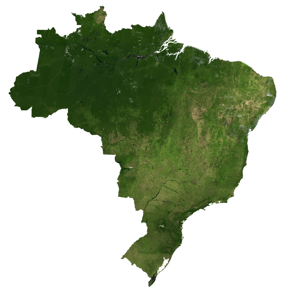 Brazil Bản đồ vệ tinh