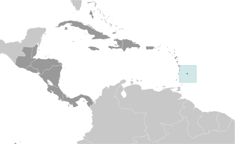 Bản đồ vị trí Barbados