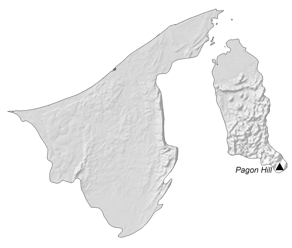 Bản đồ độ cao Brunei