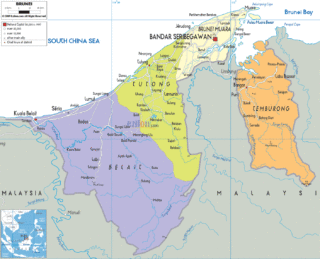 Map of Brunei