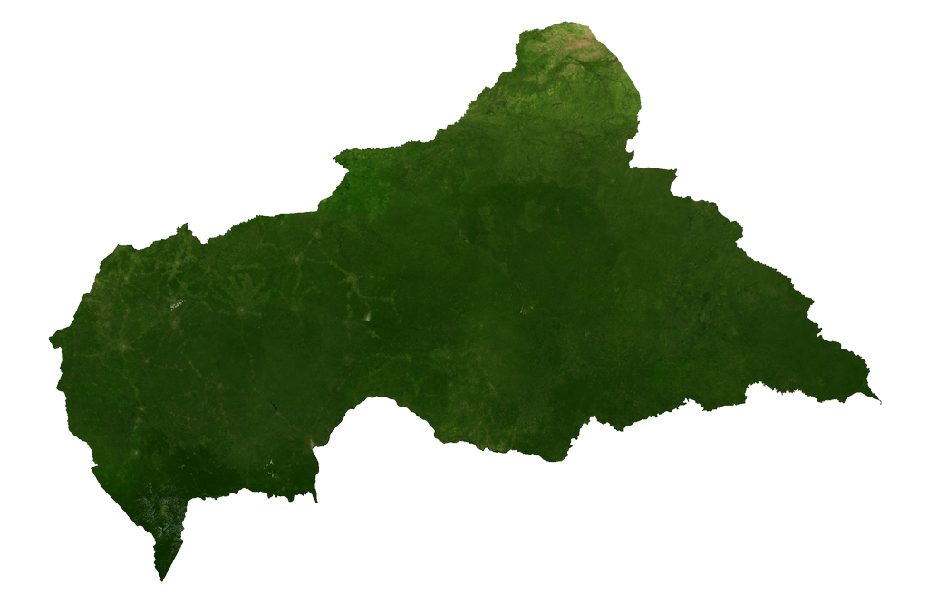 Bản đồ vệ tinh Cộng hòa Trung Phi