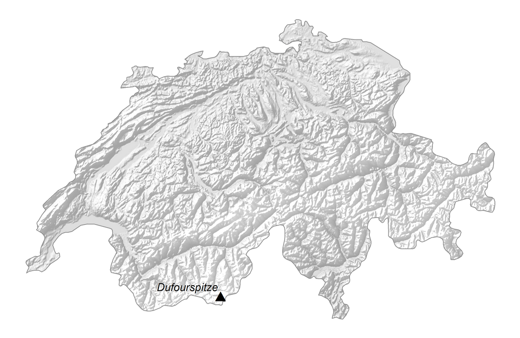 Bản đồ độ cao Thụy Sĩ