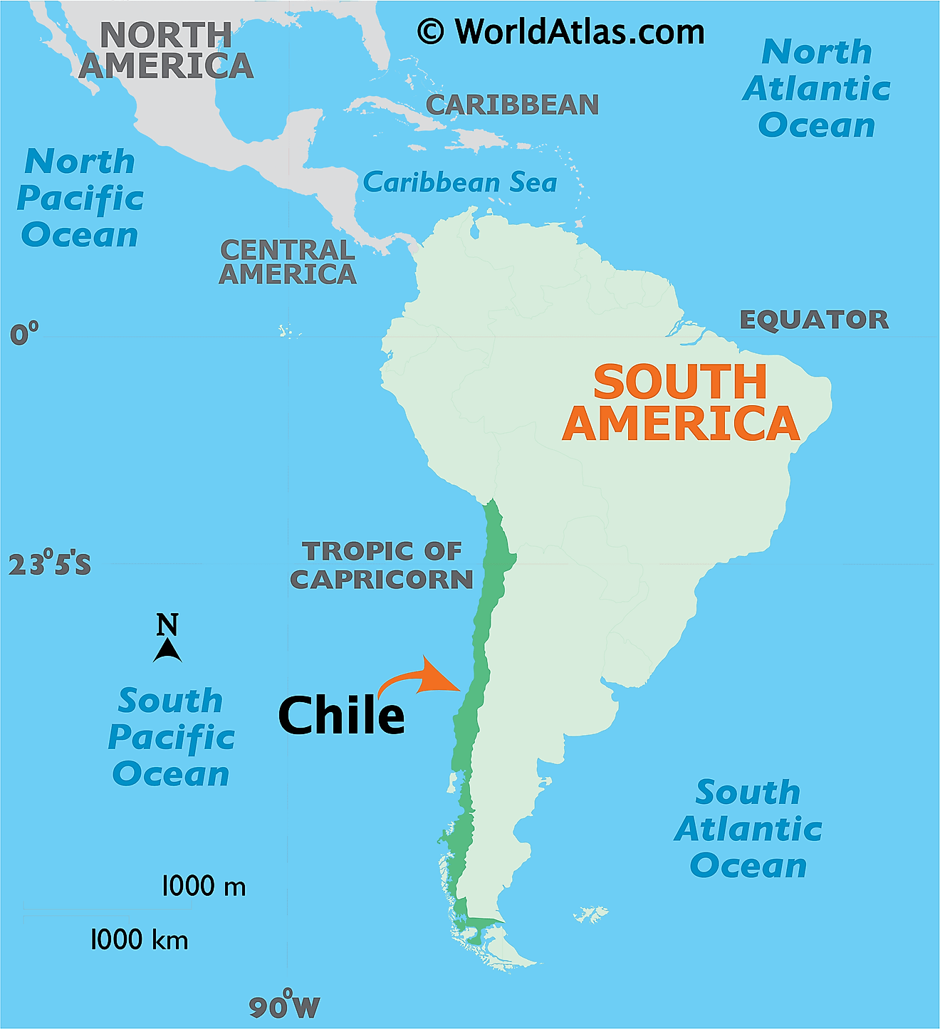 Chile ở đâu?