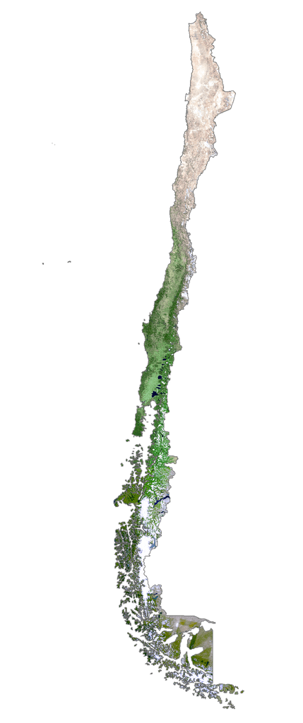 Chile Bản đồ vệ tinh