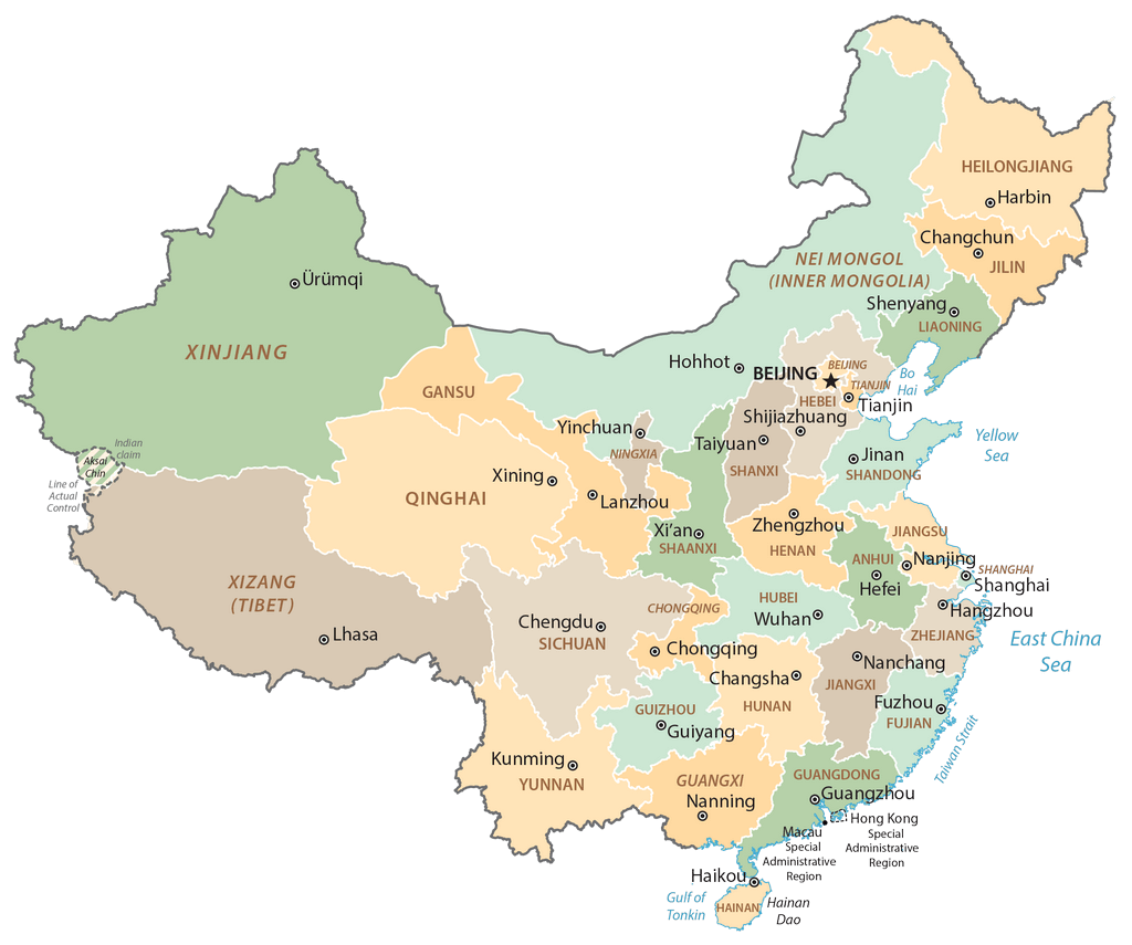 Bản đồ tỉnh Trung Quốc