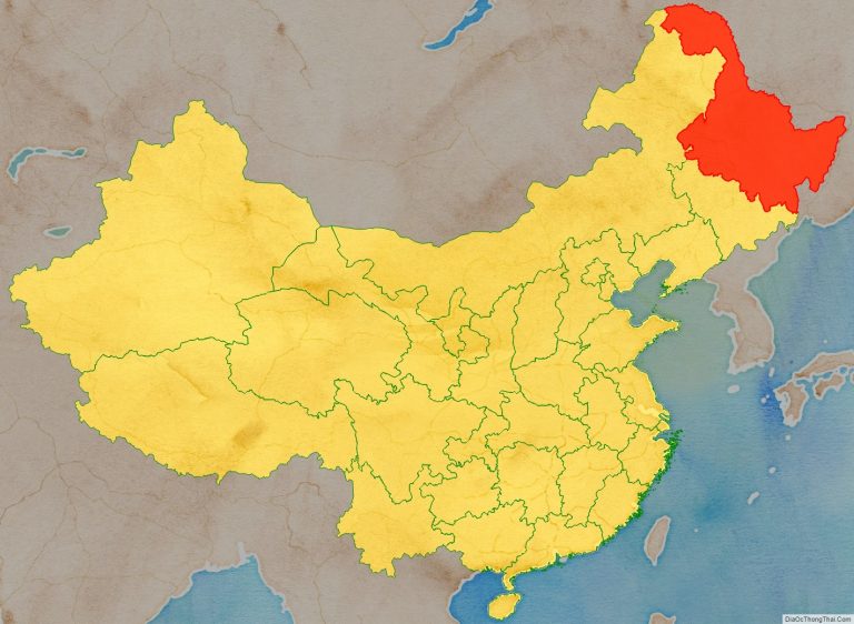 Vị trí địa lý tỉnh Hắc Long Giang trên bản đồ Trung Quốc