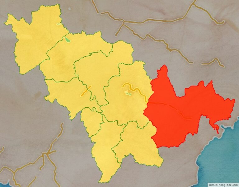 Vị trí địa lý Diên Biên bên trong tỉnh Cát Lâm