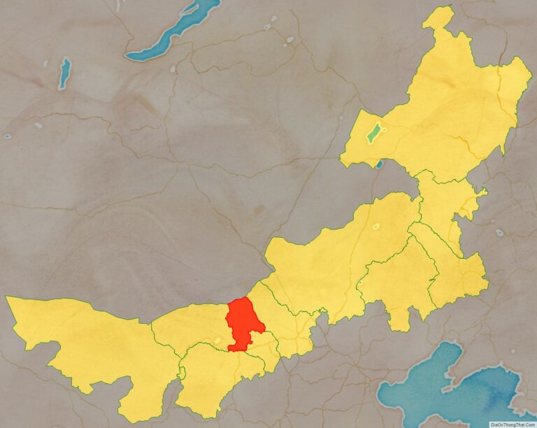 Vị trí địa lý Bao Đầu bên trong khu tự trị Nội Mông