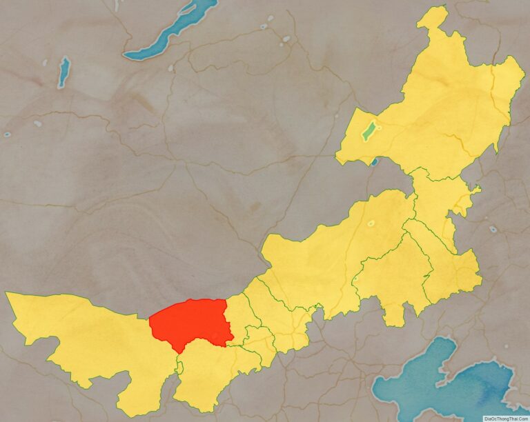 Vị trí địa lý Bayan Nur bên trong khu tự trị Nội Mông