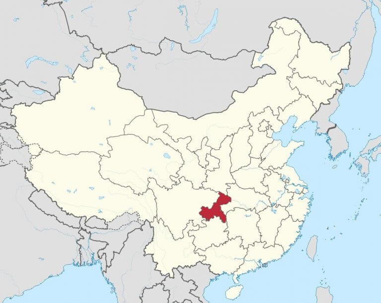 Bản đồ vị trí TP Trùng Khánh