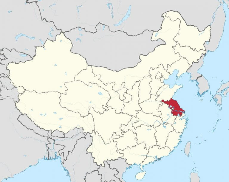 Bản đồ vị trí tỉnh Giang Tô