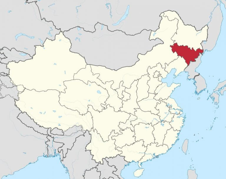 Bản đồ vị trí tỉnh Cát Lâm