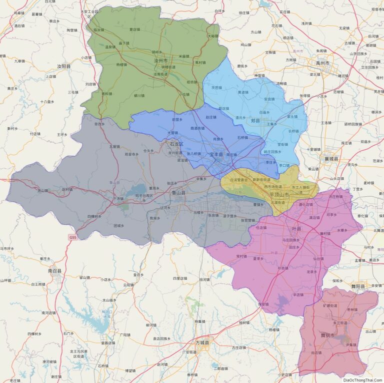Bản đồ hành chính Bình Đỉnh Sơn, tỉnh Hà Nam