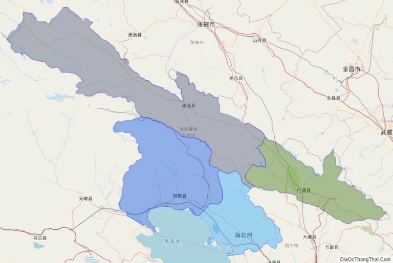 Bản đồ hành chính Hải Bắc, tỉnh Thanh Hải