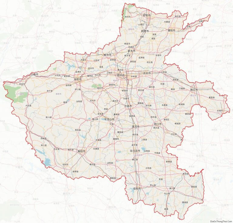 Bản đồ giao thông tỉnh Hà Nam
