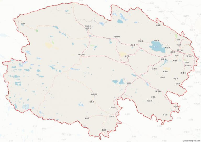 Bản đồ giao thông tỉnh Thanh Hải