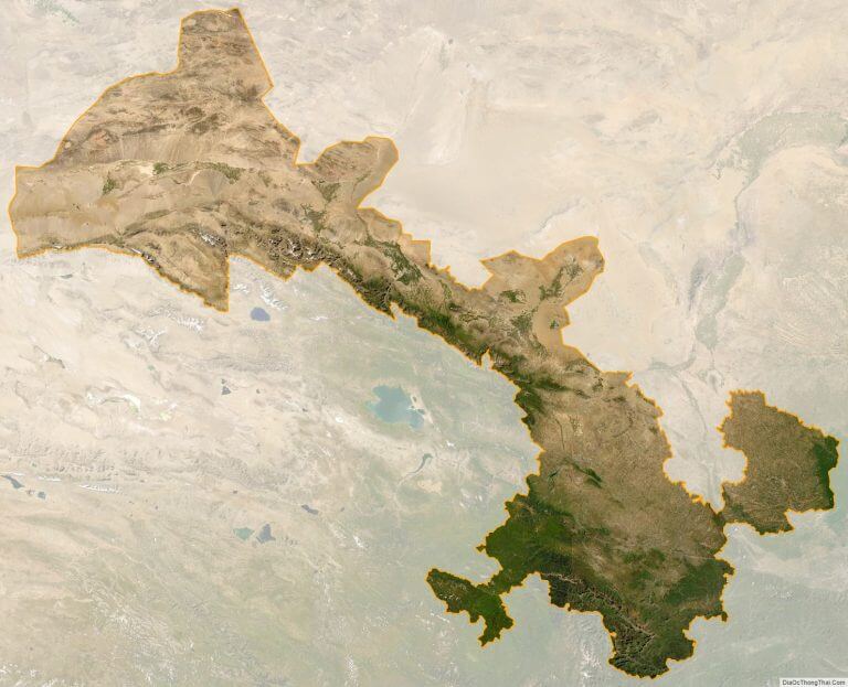 Bản đồ vệ tinh tỉnh Cam Túc