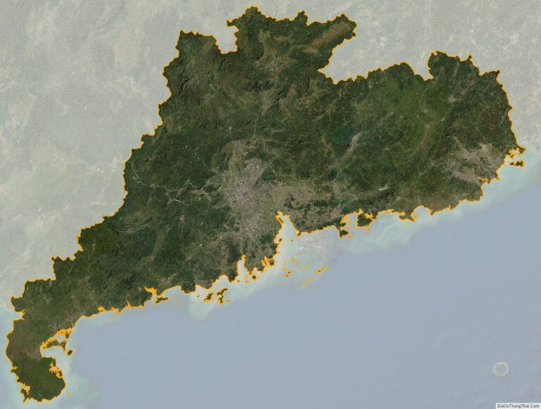 Bản đồ vệ tinh tỉnh Quảng Đông