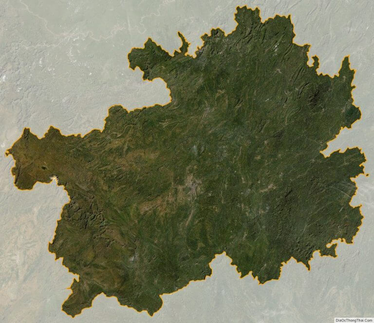 Bản đồ vệ tinh tỉnh Quý Châu