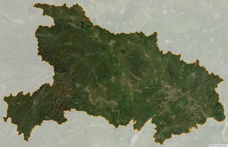 Bản đồ vệ tinh tỉnh Hồ Bắc