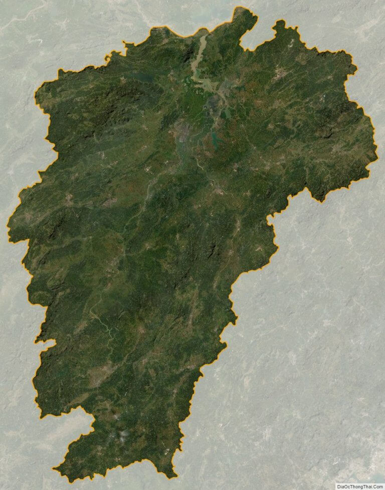 Bản đồ vệ tinh tỉnh Giang Tây
