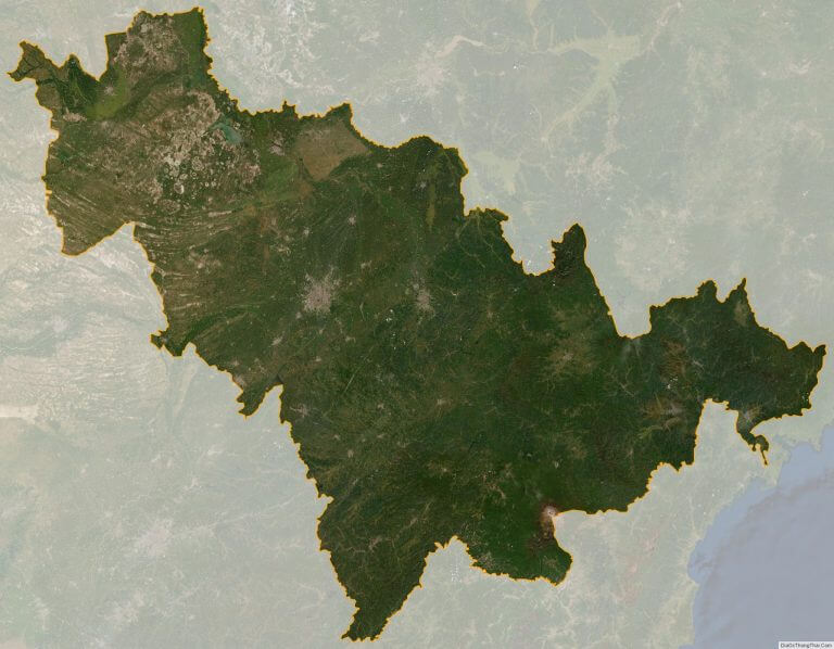 Bản đồ vệ tinh tỉnh Cát Lâm