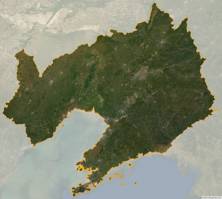 Bản đồ vệ tinh tỉnh Liêu Ninh
