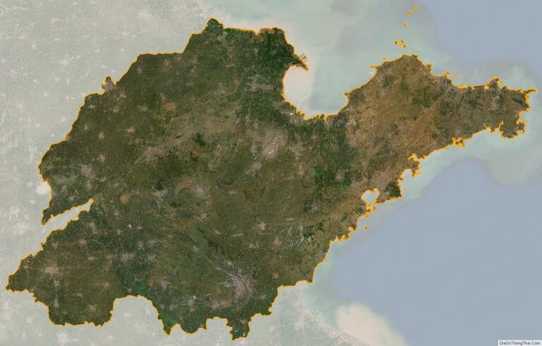Bản đồ vệ tinh tỉnh Sơn Đông