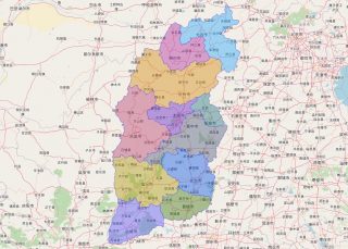 Bản đồ tỉnh Sơn Tây, Trung Quốc