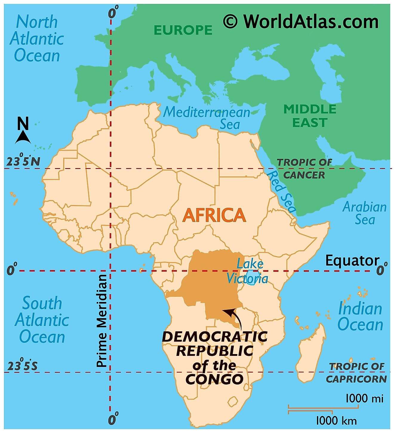 Cộng hòa Dân chủ Congo ở đâu?